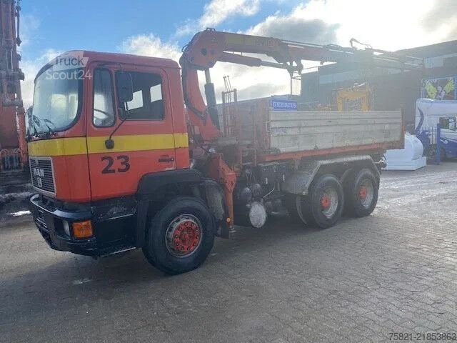 Camion-benne avec grue MAN 26.332 6x4 + Palfinger PK 12000