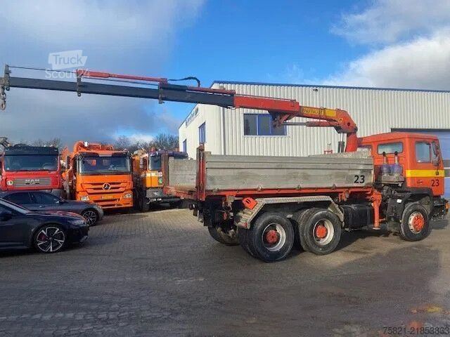 Camion-benne avec grue MAN 26.332 6x4 + Palfinger PK 12000