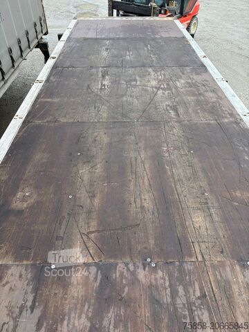 Carroçaria de troca aberta Krone 7,82m Baustoff Brücken Zurringe Kranbar