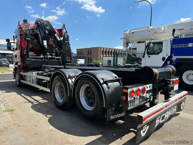 Système de bras à crochet Scania R580 6X2 V8 HOOKLIFT + CRANE HIAB 211 E-4 HIPRO...