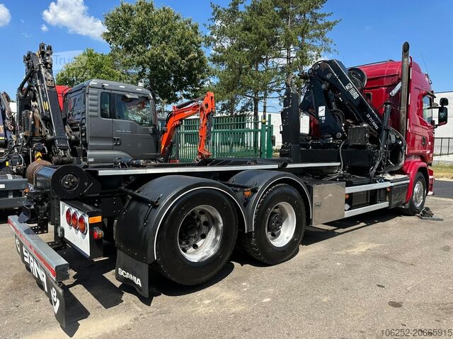 Système de bras à crochet Scania R580 6X2 V8 HOOKLIFT + CRANE HIAB 211 E-4 HIPRO...