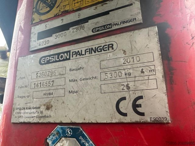 Standartinis vilkikas MERCEDES-BENZ Actros 2655 6x4 Kran Palfinger Epsilon 260Z