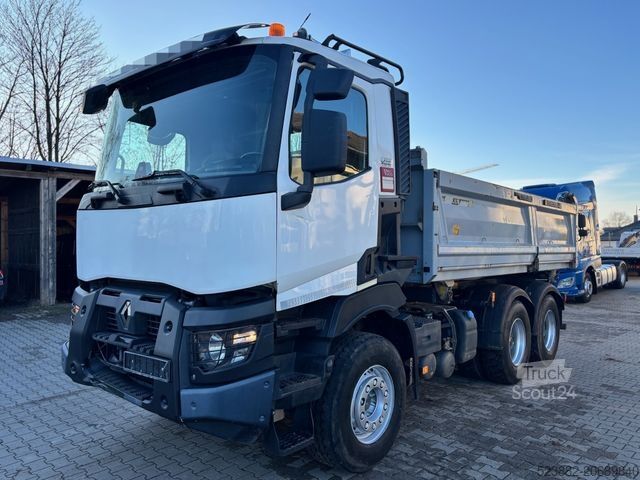 Tipper truck RENAULT C520 6x4*Bordmatik*Meiller*Blatt*Klima*TOP
