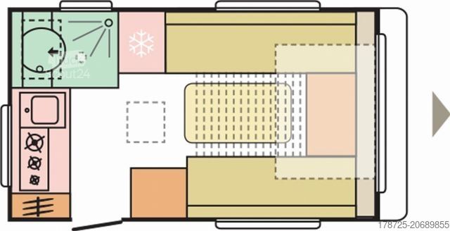 Kemperis ADRIA Altea 362 LH 2026 Tür mit Fenster