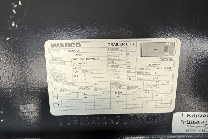 Kofferauflieger  HSA 21 Koffer mit Hebebühne / Swiss-Vehicle