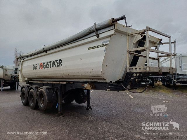 Tipper semitrailer Meiller Kipper Stahlrundmulde 26m³