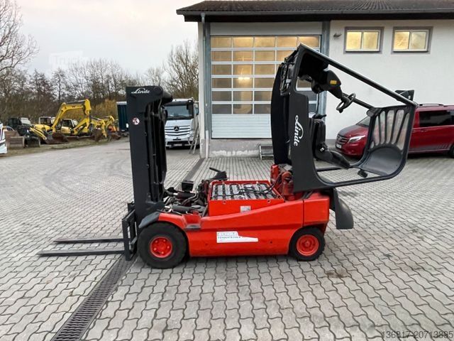 Voorlader vorkheftruck LINDE E30-02 Triplex Elektro Stapler 3.000kg Seitensch