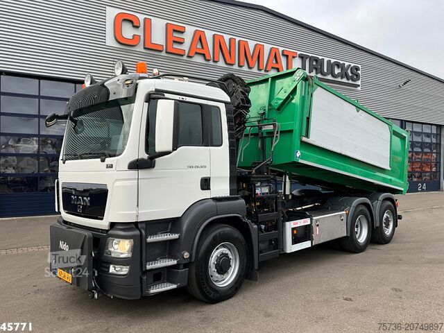 Kipper met kraan Man TGS 26.320 6x4H Hiab 14 Tonmeter laadkraan Just...