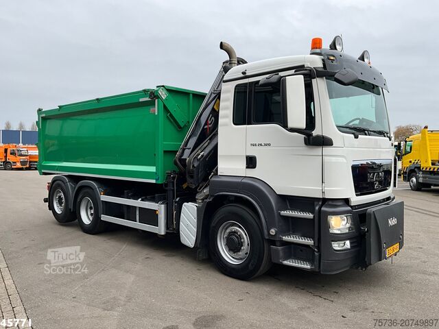 Kipper met kraan Man TGS 26.320 6x4H Hiab 14 Tonmeter laadkraan Just...