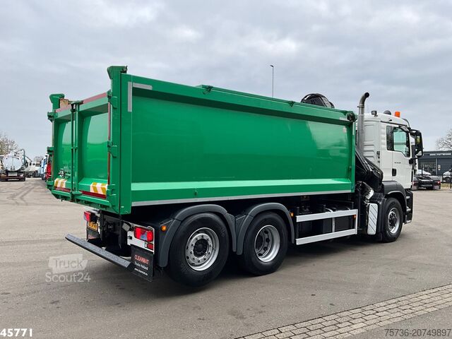 Kipper met kraan Man TGS 26.320 6x4H Hiab 14 Tonmeter laadkraan Just...