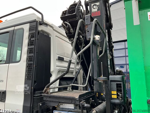 Kipper met kraan Man TGS 26.320 6x4H Hiab 14 Tonmeter laadkraan Just...