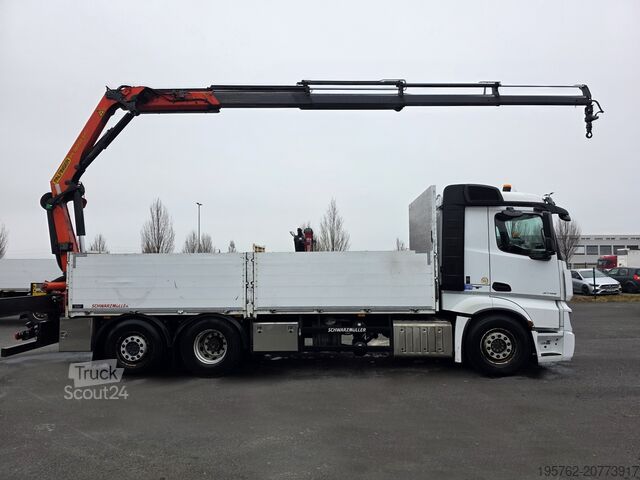Kamion sa ravnom platformom Mercedes-Benz Actros 2745 6x2 Lenk/Lift Axe PK18002-EH