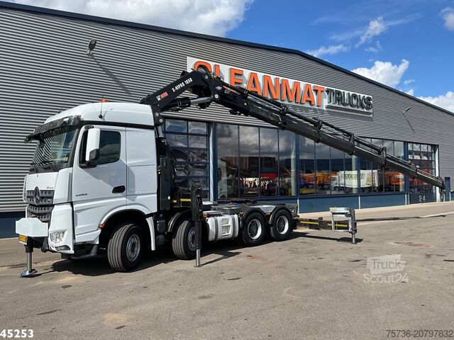Standartinis-SZM Mercedes-Benz Arocs 3253 8x4 Hiab 105 Tonmeter laadkraan