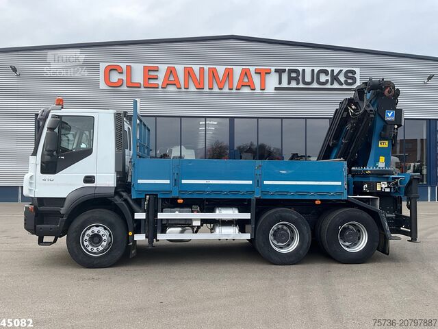 Autokrāna kravas automašīna Iveco Trakker AD260T41 Euro 5 6x4 Full Steel Palfinge...