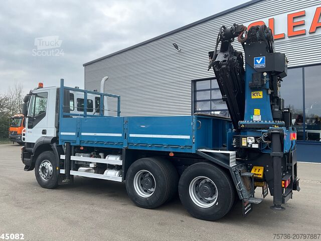 Autokrāna kravas automašīna Iveco Trakker AD260T41 Euro 5 6x4 Full Steel Palfinge...