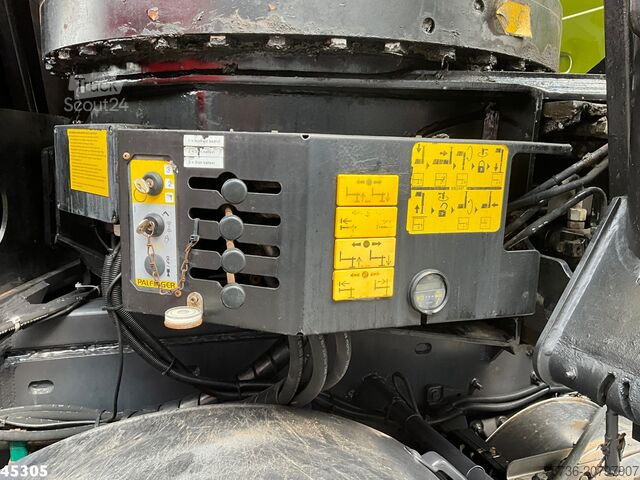 Autokrāna kravas automašīna Scania R 420 8x2 manual Palfinger 85 Tonmeter laadkraa...