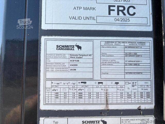 Transport refrigerat/congelat Schmitz Cargobull N/A + SCHMITZ COOLER + ATP + 3x saf + 7279 hour...