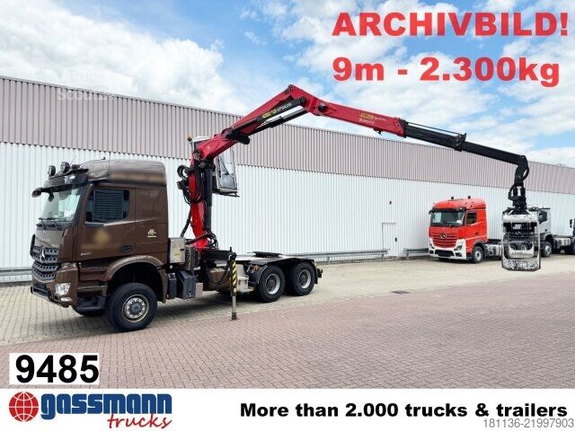 Standardowy ciągnik siodłowy Mercedes-Benz Arocs 3351 LS 6x6, Grounder, MirrorCam, Navi,
