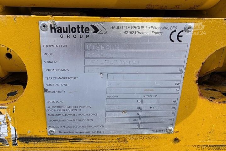Scherenhebebühne Haulotte Compact 8 As-Is, Electric, 8.2m Working Height, 35