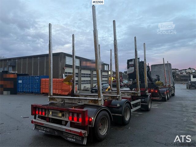 Transportator de lemn  Trailer-Bygg 3 akslet