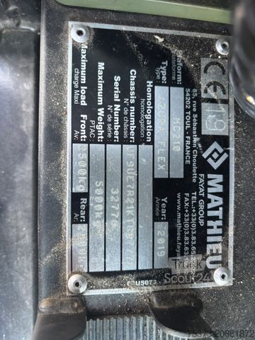 Cestný zametací stroj  Mathieu MC 210 Azura Flex