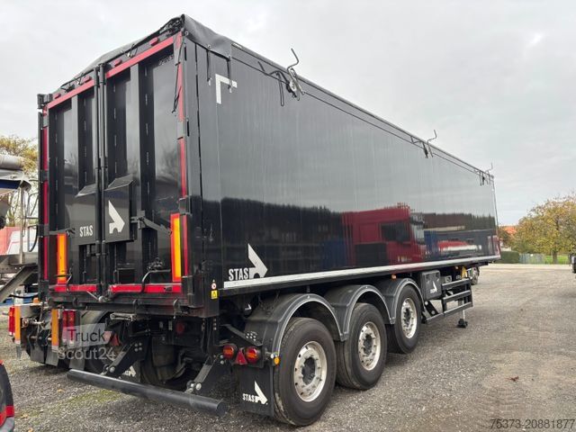 Semi-remorque benne STAS S300CX Agrostar 50m³ Alukippmulde/2x Lift/Alufel