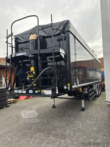 Tipper semitrailer STAS S300CX Agrostar 50m³ Alukippmulde/2x Lift/Alufel