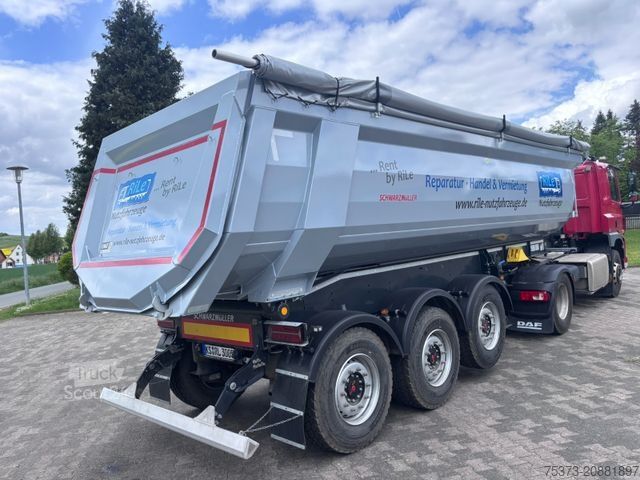 Semirremolque volquete SCHWARZMÜLLER 28 m³ Hardoxmulde /Liftachse/Stützen/LED ASW