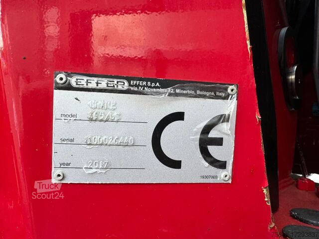 Vrachtwagen met kraan MAN TGX 35.640 8x4-4 BL EFFER 395/8S