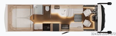 Autorulotă integrată Concorde Carver 850 LI GSRII*Assistenzsysteme