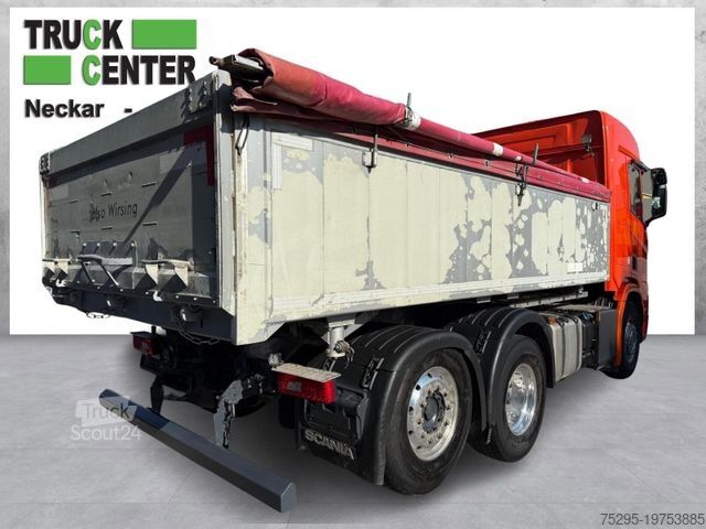 Autocamion basculant tridirecțional SCANIA R500 3SKipper Kempf ALU-Aufbau Lift+Lenk Retard