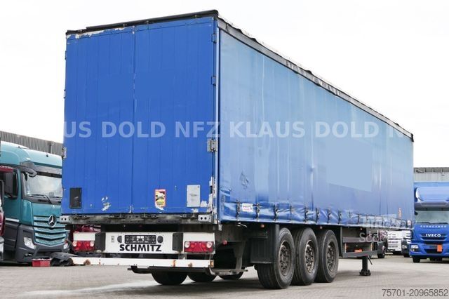 Semi-reboque aberto com lona SCHMITZ CARGOBULL S01 Pritsche Plane SAF-Achsen
