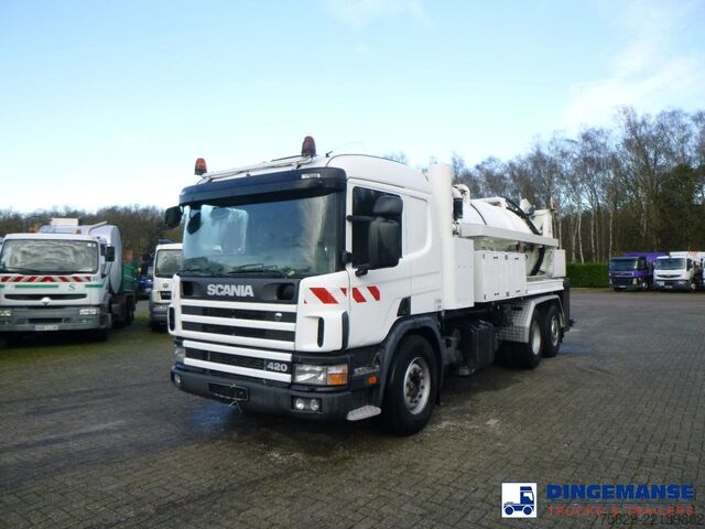 Aspirateur de boues Scania P124-420 6x2 vacuum tank 10.5 m3