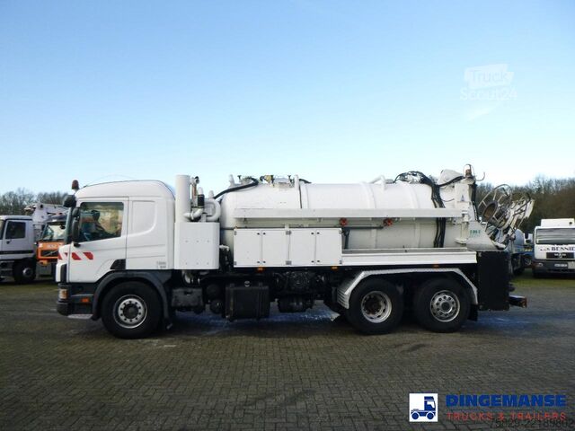 Aspirateur de boues Scania P124-420 6x2 vacuum tank 10.5 m3