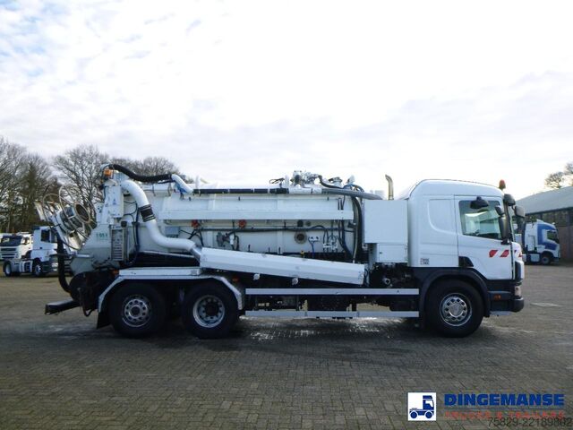 Aspirateur de boues Scania P124-420 6x2 vacuum tank 10.5 m3