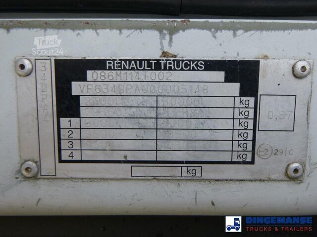 Sugande fordon Renault Kerax 450 dxi 6x4 RHD Rivard vacuum tank 11.9 m3