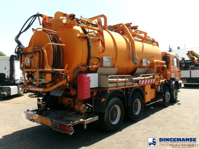 Pojazd ssący M.A.N. 41.463 8x4 Euro 2 vacuum tank ADR 15 m3 / 2 comp