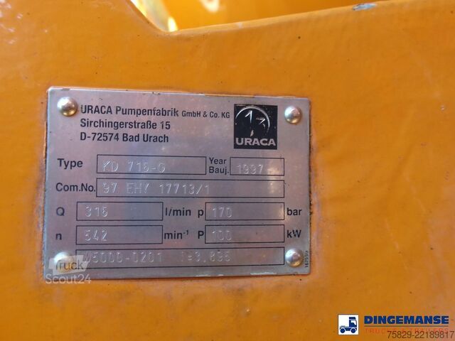 Засмукващо превозно средство MAN 41.463 8x4 Euro 2 vacuum tank ADR 15 m3 / 2 comp