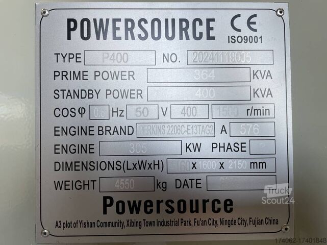 Aggregaat Perkins 2206C-E13TAG2 - 400 kVA Generator - DPX-19812