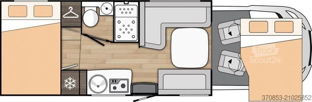 Camping-car semi-intégré BENIMAR Tessoro 444 T25