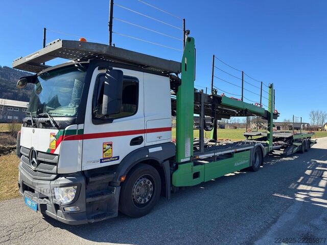 Камион за превоз на автомобили MERCEDES-BENZ ACTROS 1836 KÄSSBOHRER VARIOTRANS + SUPERTRANS
