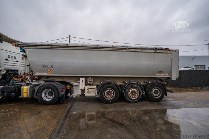 شاحنة قلابة GRANALU ALU- TP 28m3 +BACHE ELEC CRAMARO