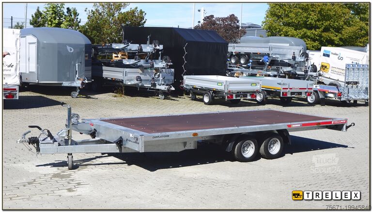 Remorcă de transport auto TEMA CAR Plattform 4521S geschweißt - Unitransporter