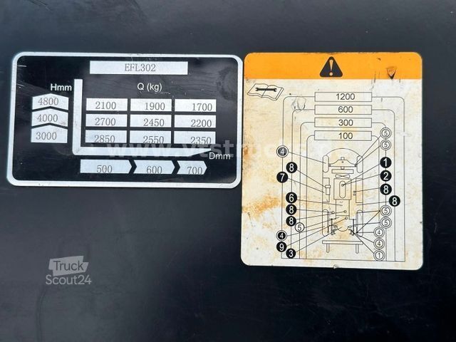 Ανυψωτικό περονοφόρο με εμπρόσθιο φορτηγό EP EFL 302 Elektrostapler BJ.2020