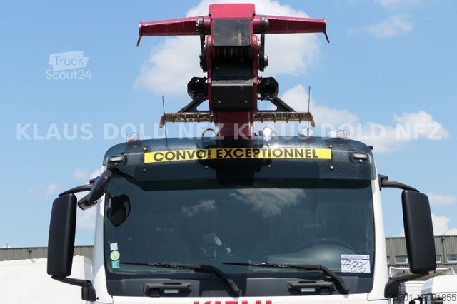 Camion forestier MAN TGS 33.500 Holztransport Kran Langholznachläufer