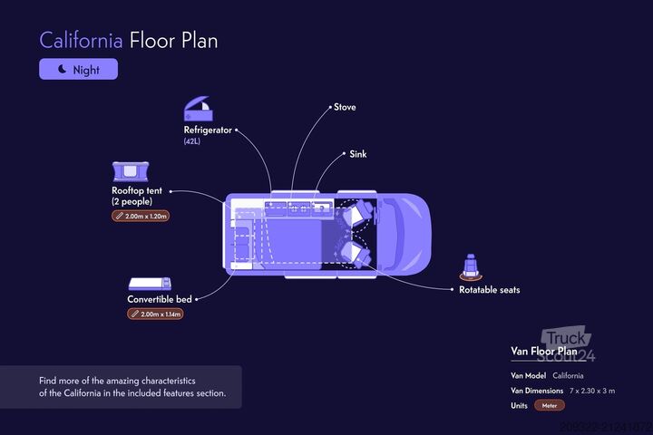 Kamper Volkswagen California Ocean | 2022 | EURO 6 | Venditore Professionale