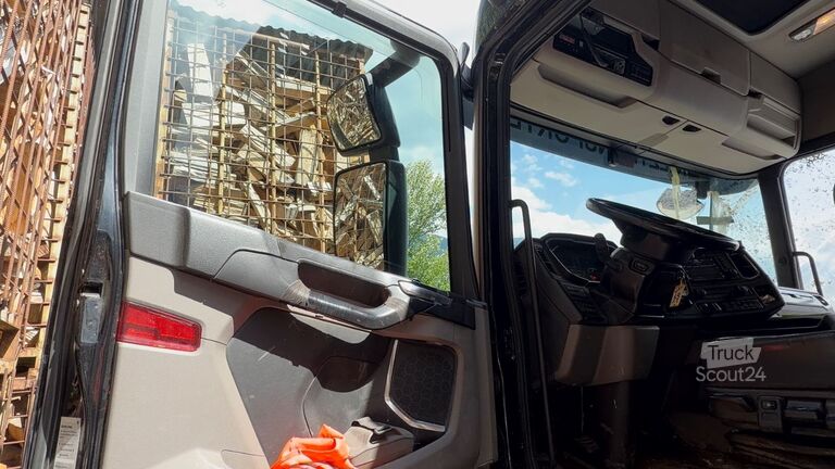 Apaļkoku pārvadāšanas kravas auto SCANIA R500 6x4 Holzlkw mit Epsilon Kran Bj 2019