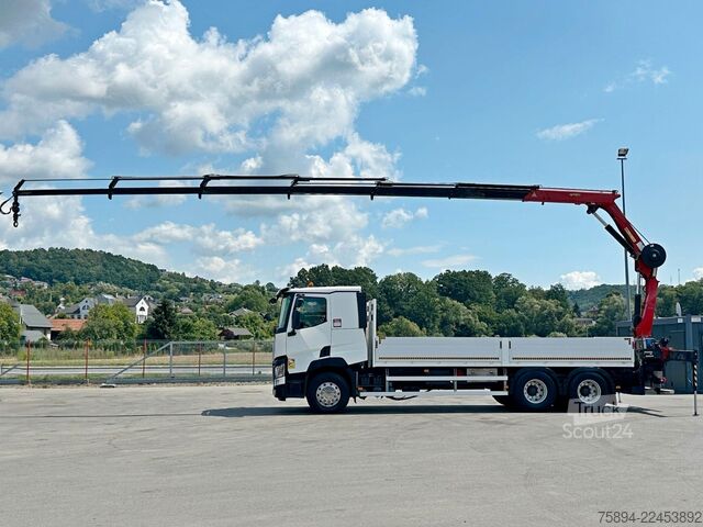 Кран-манипулятор на шасси грузовика RENAULT C 460 * HMF 1510 K6 + FUNK * 6x4