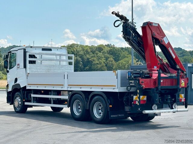 Кран-манипулятор на шасси грузовика RENAULT C 460 * HMF 1510 K6 + FUNK * 6x4