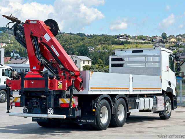 Кран-манипулятор на шасси грузовика RENAULT C 460 * HMF 1510 K6 + FUNK * 6x4